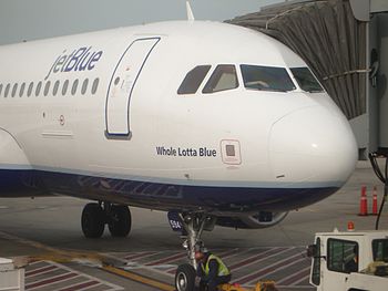 English: jetBlue plane: Airbus A320-232 N594JB