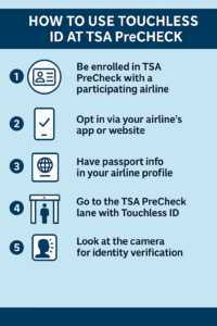 TSA Precheck Touchless ID Tips