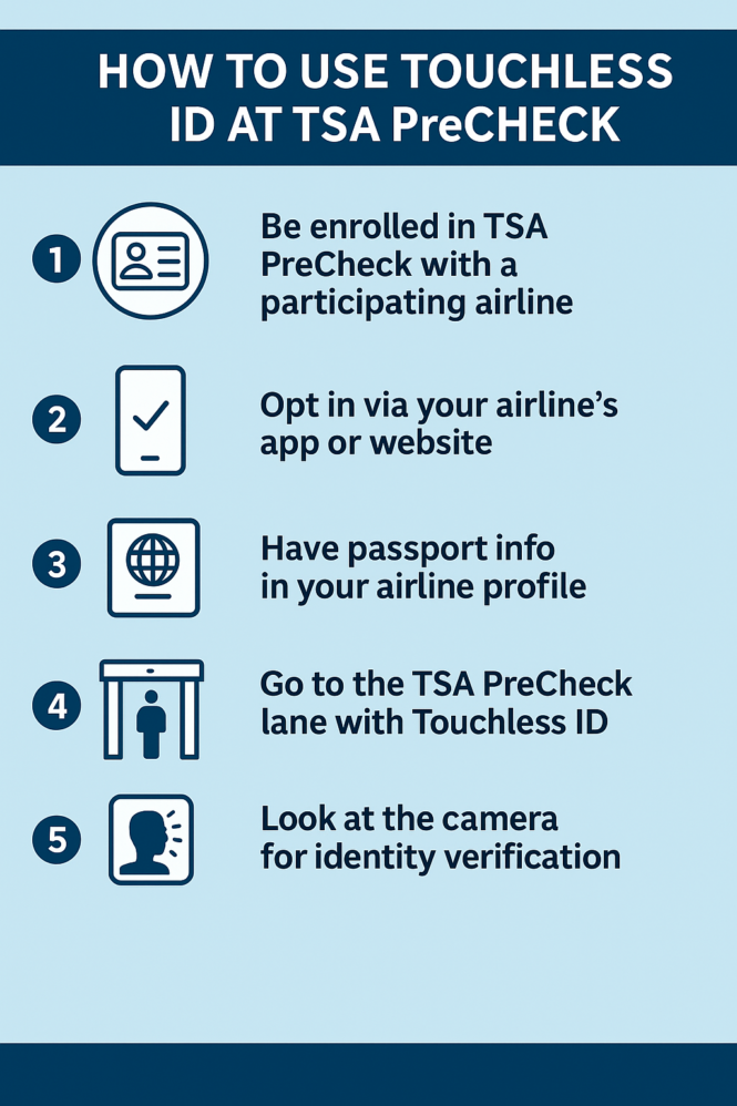 TSA Precheck Touchless ID Tips