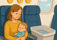 flying with infants, lap child, bassinet
